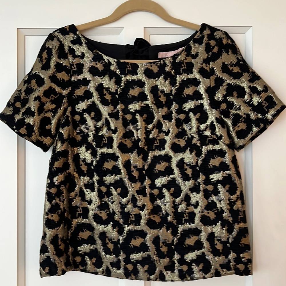 Anthro leopard print top